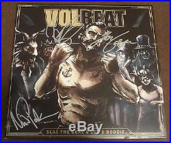 Volbeat Signed Seal The Deal & Let's Boogie Record Album Lp Vinyl