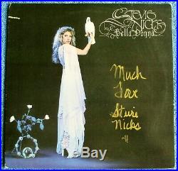Very Rare STEVIE NICKS Signed Vinyl Promotional BELLA DONNA Album 1981