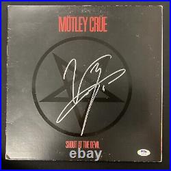 Vince Neil Signed Vinyl Album Motley Crue Lead Singer Autograph 1980s PSA/DNA