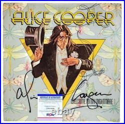 Vintage ALICE COOPER Signed WELCOME TO MY NIGHTMARE Record Album Vinyl LP PSA