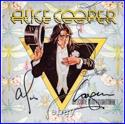 Vintage ALICE COOPER Signed WELCOME TO MY NIGHTMARE Record Album Vinyl LP PSA