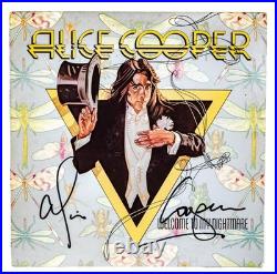Vintage ALICE COOPER Signed WELCOME TO MY NIGHTMARE Record Album Vinyl LP PSA
