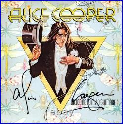 Vintage ALICE COOPER Signed WELCOME TO MY NIGHTMARE Record Album Vinyl LP PSA