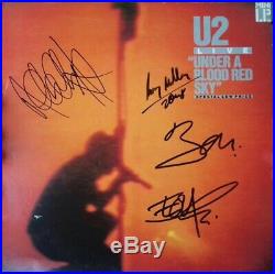 Vinyl Record Album'Under a blood red sky' Signed by All 4 U2 Members + EPP COA