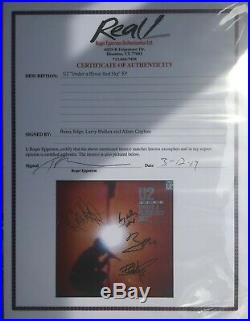 Vinyl Record Album'Under a blood red sky' Signed by All 4 U2 Members + EPP COA
