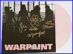 WARPAINT BAND SIGNED HEADS UP PINK VINYL LP RECORD ALBUM WithCOA