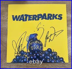 WATERPARKS signed vinyl album DOUBLE DARE AWSTEN KNIGHT, OTTO & GEOFF