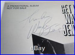 WAYLON JENNINGS Signed Autograph Get Into Waylon. Album Vinyl Record LP