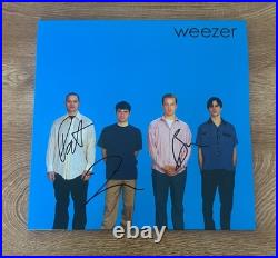 WEEZER signed vinyl album BLUE ALBUM RIVERS CUOMO, BRIAN BELL & PAT