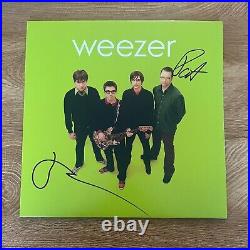 WEEZER signed vinyl album GREEN ALBUM RIVERS CUOMO & PATRICK WILSON