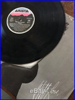 WHITNEY HOUSTON original autograph signed LP Vinyl Album Whitney 1987