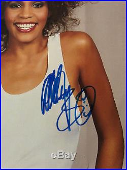 WHITNEY HOUSTON original autograph signed LP Vinyl Album Whitney 1987