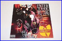 WU-TANG CLAN GROUP SIGNED ENTER THE WU-TANG (36 CHAMBERS) VINYL ALBUM LP withCOA