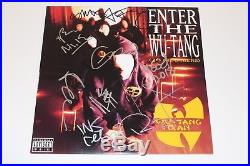 WU-TANG CLAN GROUP SIGNED ENTER THE WU-TANG (36 CHAMBERS) VINYL ALBUM LP withCOA