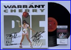 Warrant Hand Signed Autographed Cherry Pie Vinyl Album Lp +jsa Coa