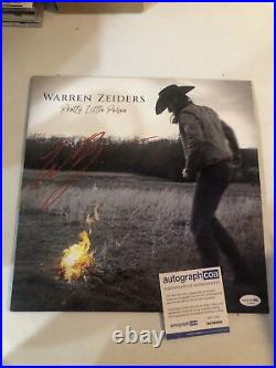 Warren Zeiders Signed Autograph Vinyl Album Acoa Pretty Little Poison