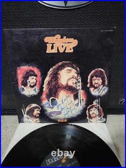 Waylon Jennings Waylon Live Lp Vinyl OG 1976 1st Press SIGNED By WaylonVG/EX