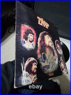 Waylon Jennings Waylon Live Lp Vinyl OG 1976 1st Press SIGNED By WaylonVG/EX