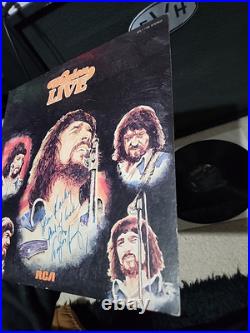 Waylon Jennings Waylon Live Lp Vinyl OG 1976 1st Press SIGNED By WaylonVG/EX