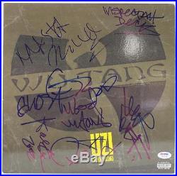 Wu-Tang Clan (9) Rza, Gza, Method Man ++ Signed Album Cover With Vinyl PSA #W06208