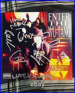 Wu Tang Clan Signed Autographed'36 Chambers' Vinyl Album Record Exact Proof