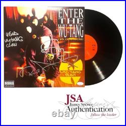 Wu-Tang Clan Signed Enter The Wu-Tang 36 Chambers Vinyl Album LP Auto JSA COA