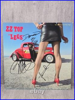 ZZ TOP LEGS Autographed Signed Vinyl Album Framed with COA