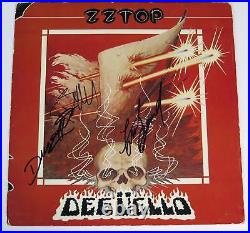 ZZ TOP Signed Autograph Deguello Album Vinyl Record LP by All 3 Billy Gibbons