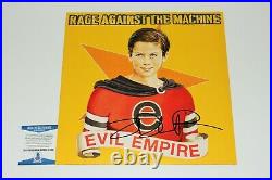 Zack De La Rocha Signed Rage Against The Machine Evil Empire Vinyl Album Lp Coa